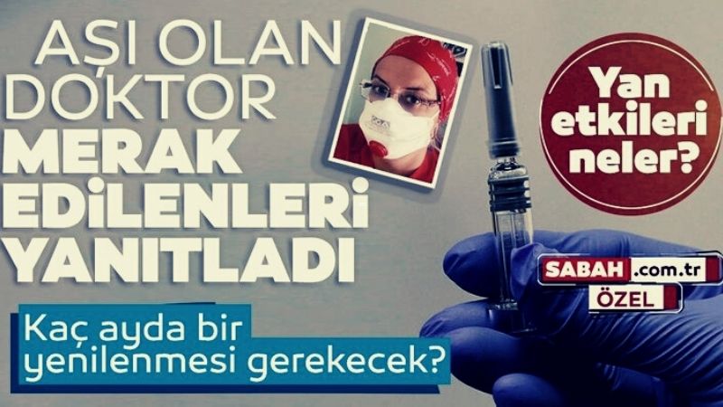 SinoVac aşısı olan doktor merak edilenleri yanıtladı